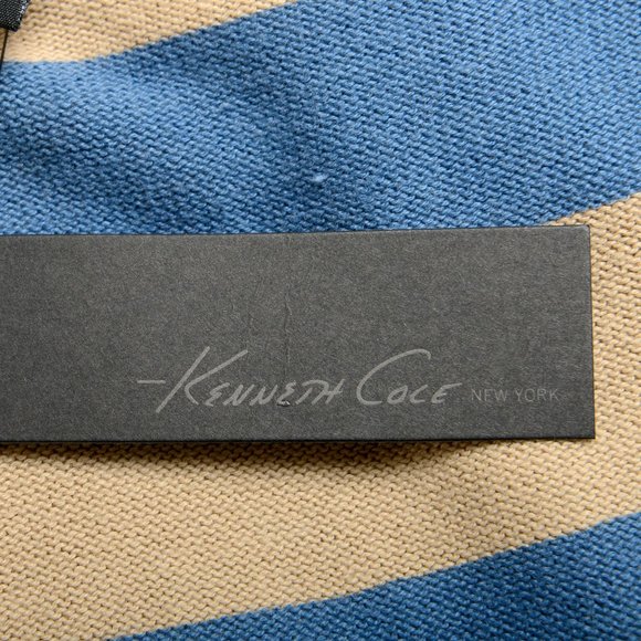 Kenneth Cole Men's Multi-Color Striped Crewneck Pullover Sweater - Picture 5 of 7